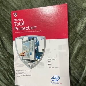 Total Protection Antivirus Software - Red & White